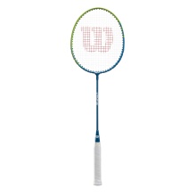 Wilson Badmintonschläger Champ 90 (kopflastig, steif) blau/grün - besaitet -